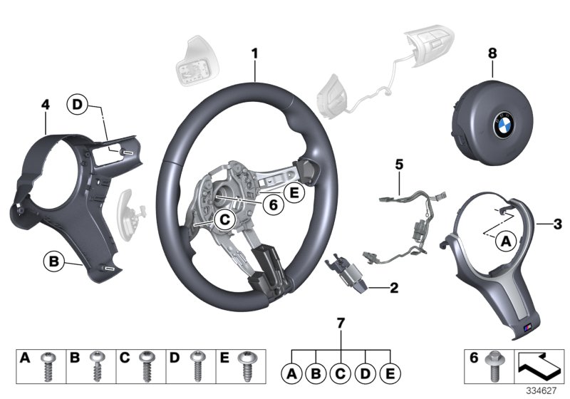 Volant sport M airbag multifonctions
